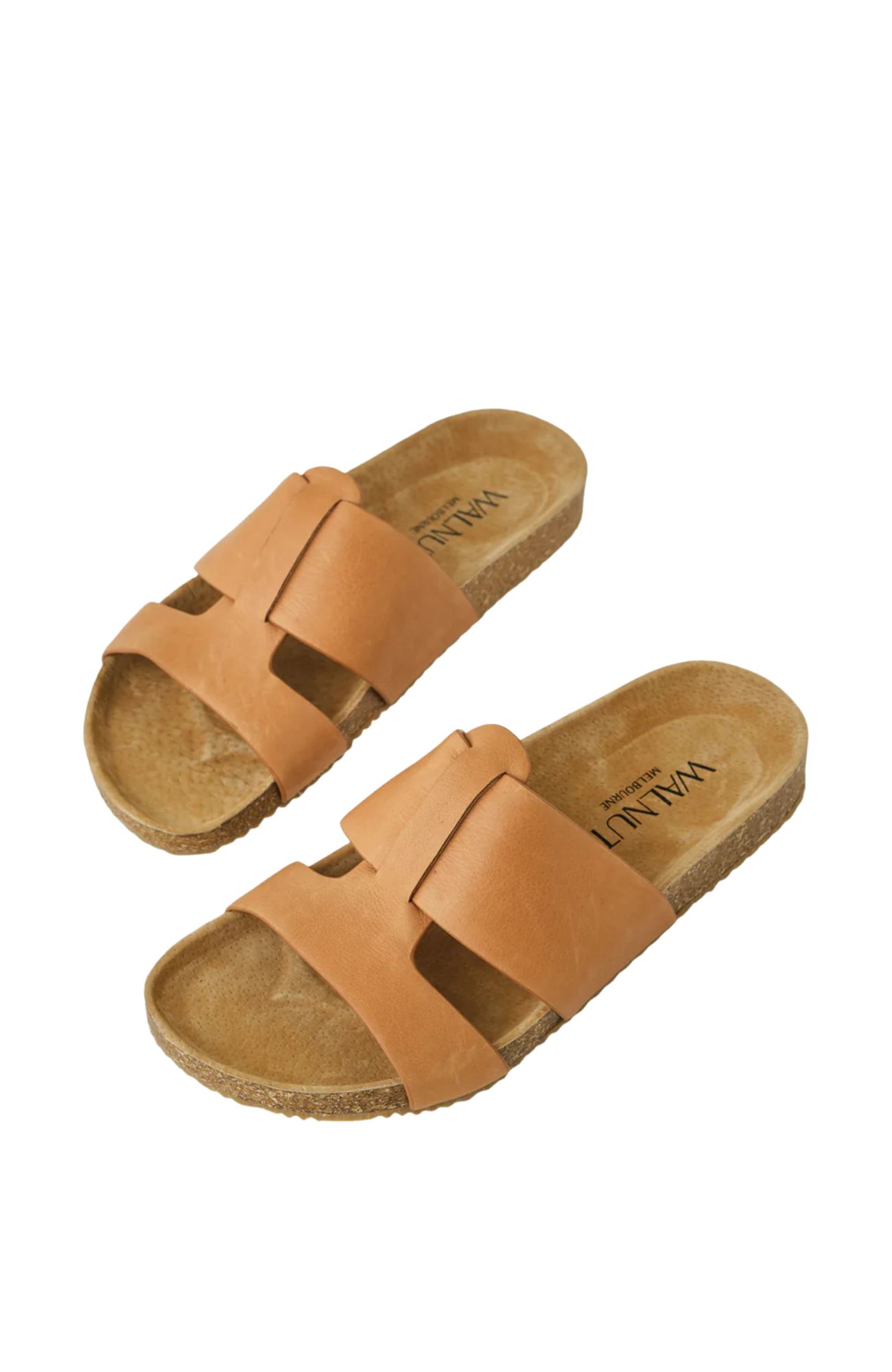 Bay Leather Slide Coconut Tan