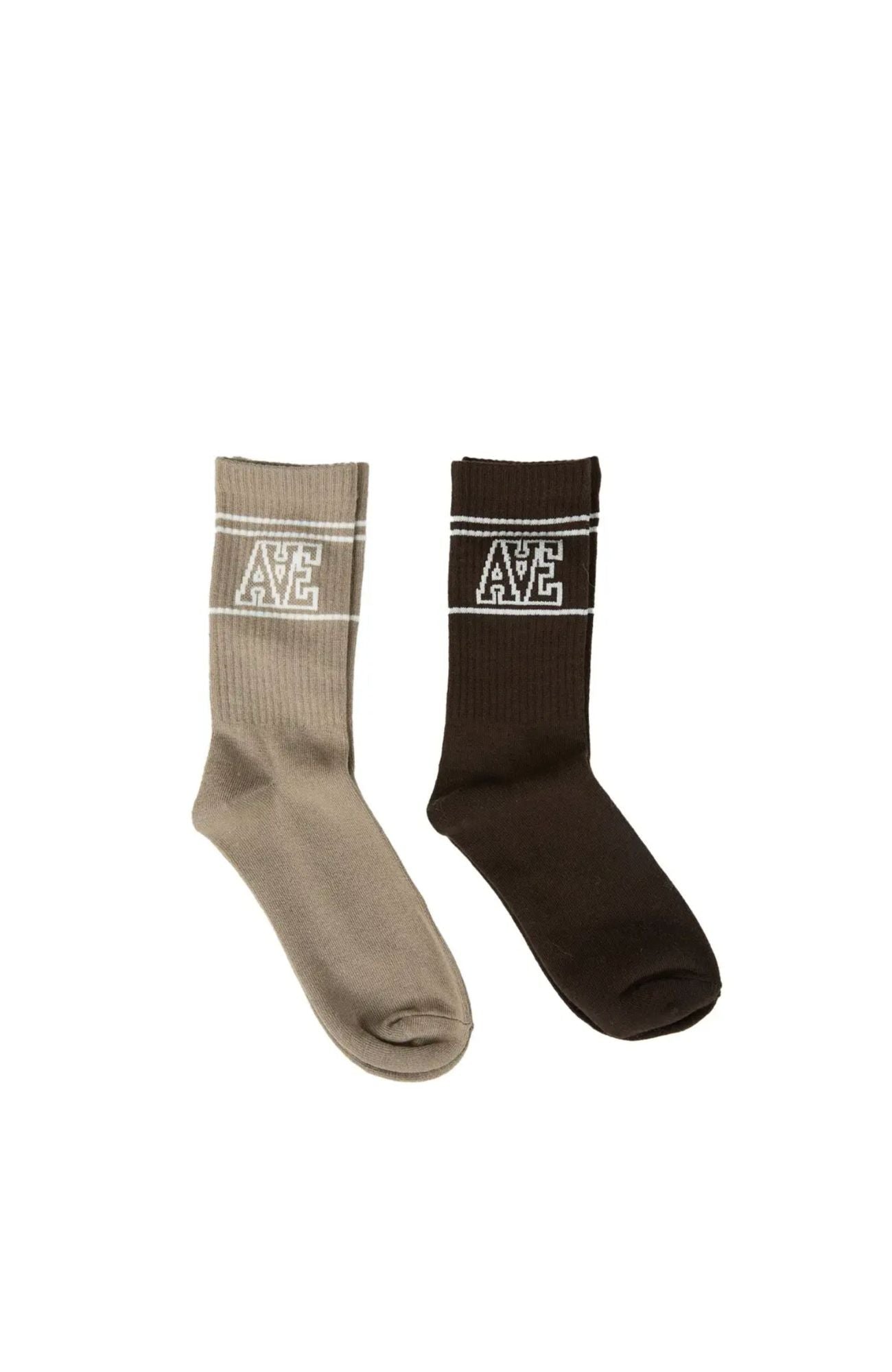 Athletica Sock 2 Pack Stone