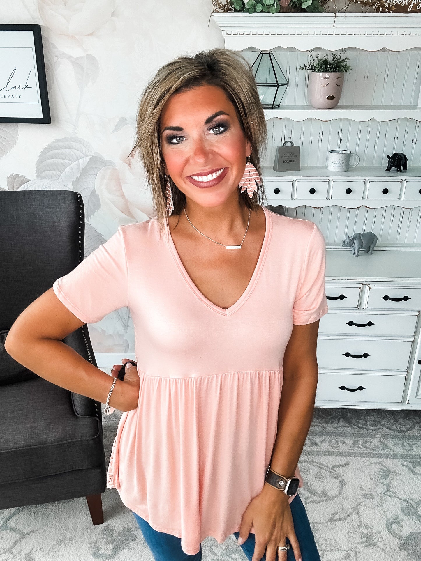 Just Look Back Babydoll Top