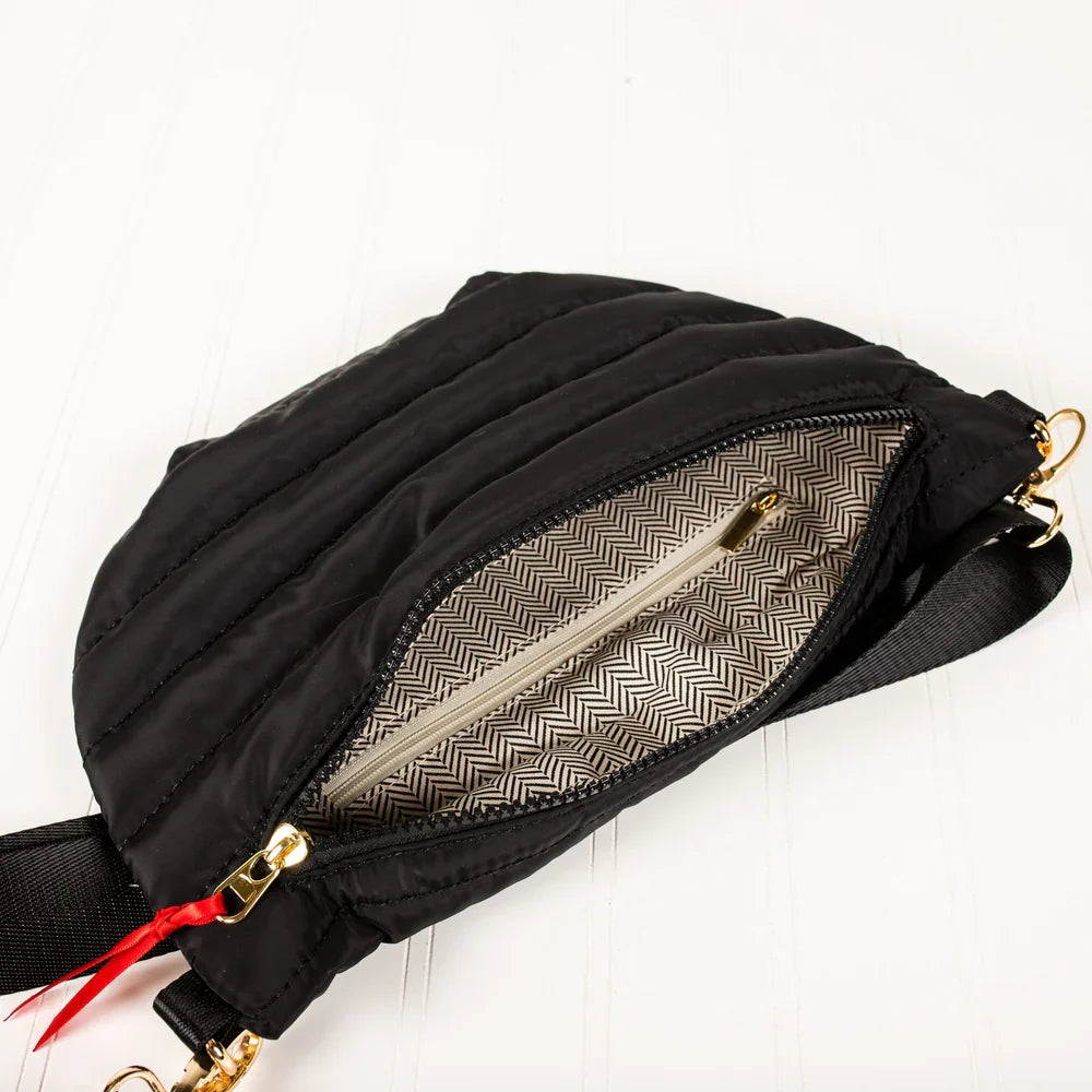Jolie Puffer Belt Bag - Watercolor Mango Floral