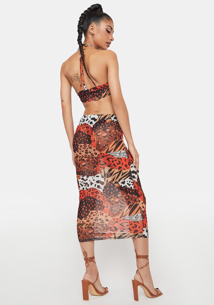 Animal In Me Midi Dress