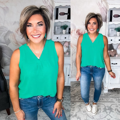 Loving This Life Tank - Kelly Green