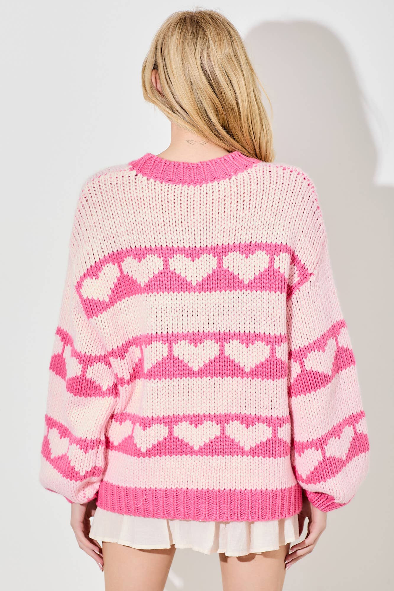 heart stripe sweater