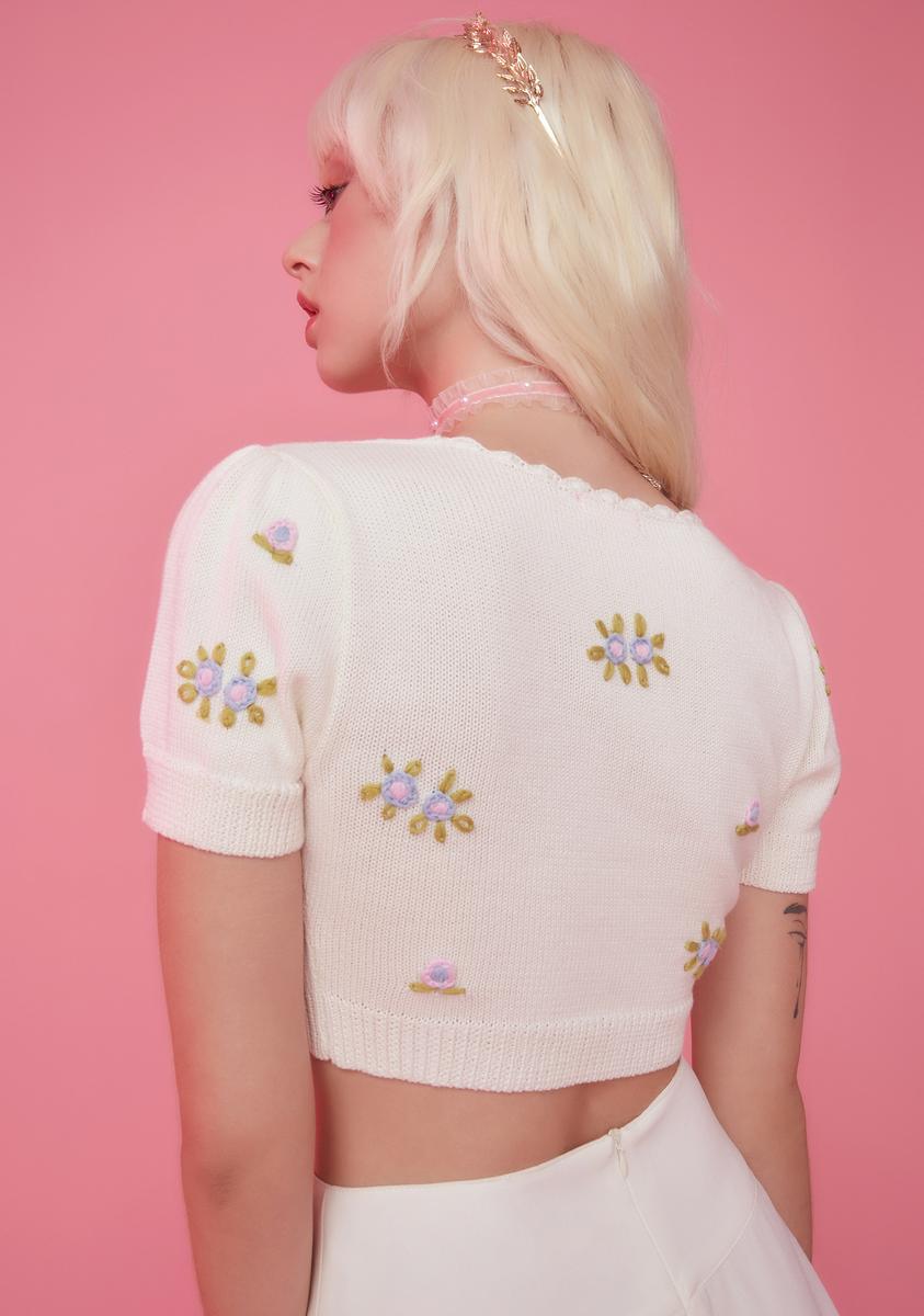 Ambrosia Aplenty Cropped Cardigan
