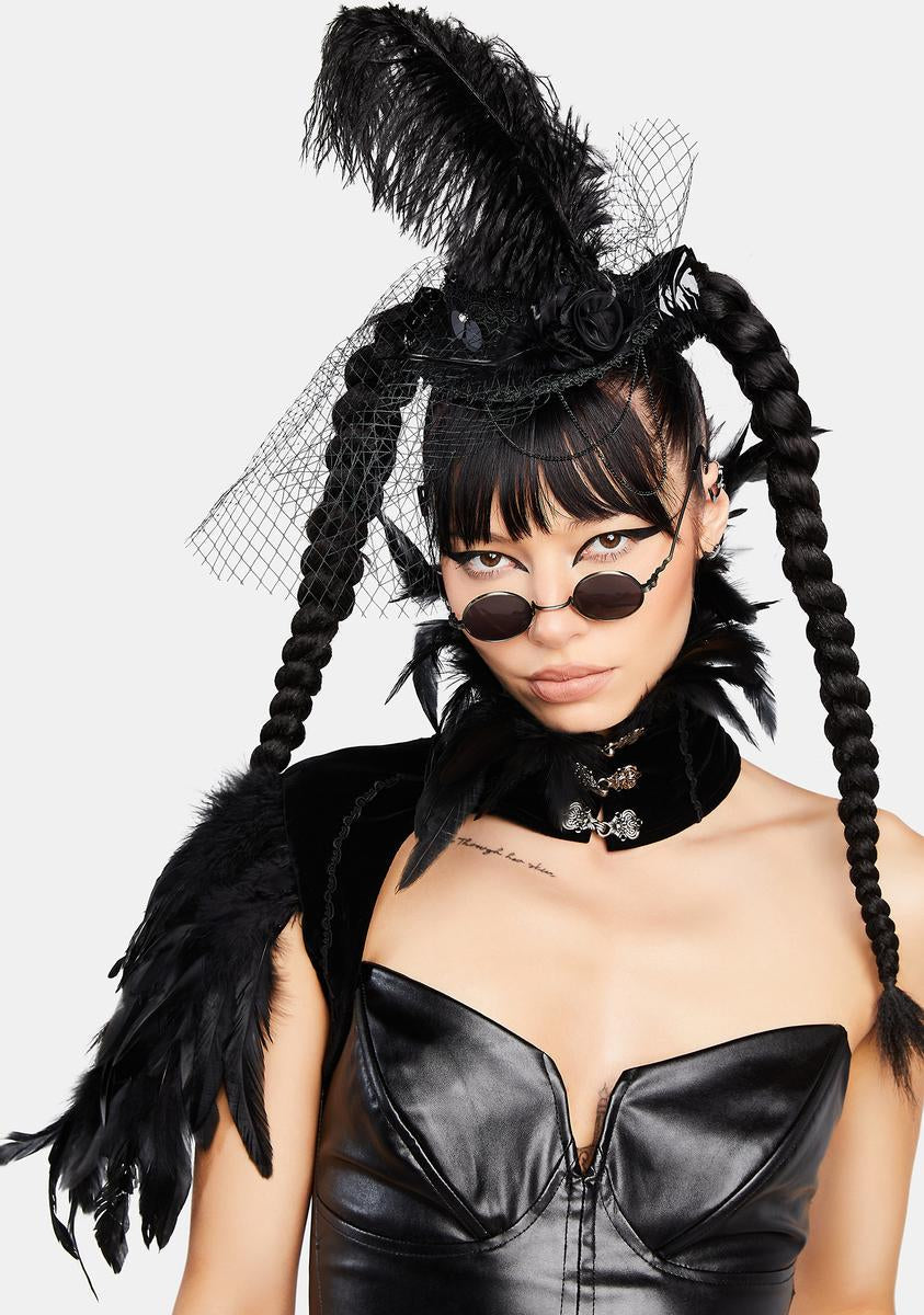 Annabel Lee Gothic Feather Collar