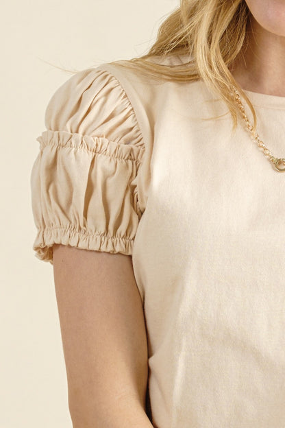 In Your Eyes Puff Sleeve Top