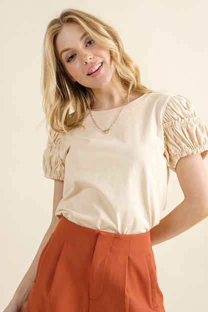 In Your Eyes Puff Sleeve Top