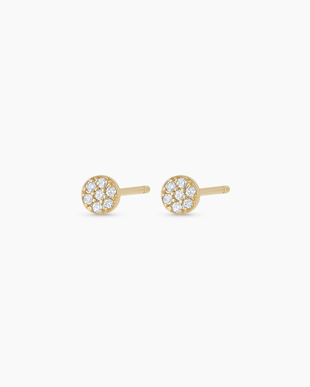 14K Diamond Pavé Studs