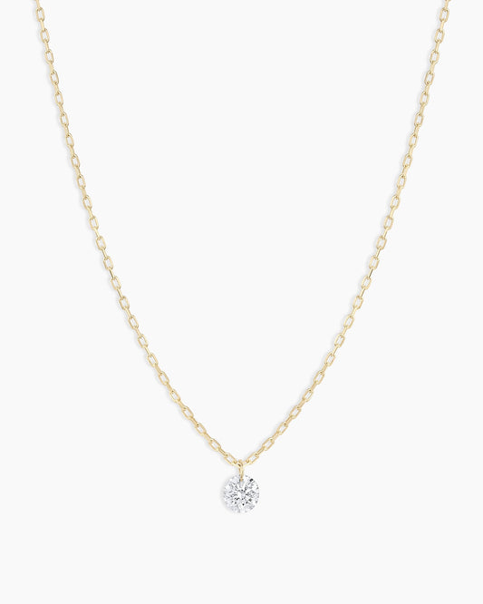 18K Floating Diamond Necklace