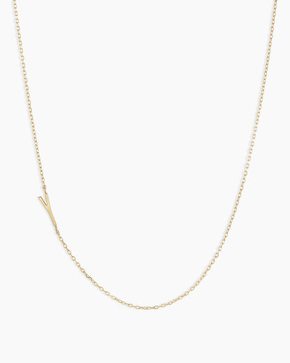 14K Gold Alphabet Necklace