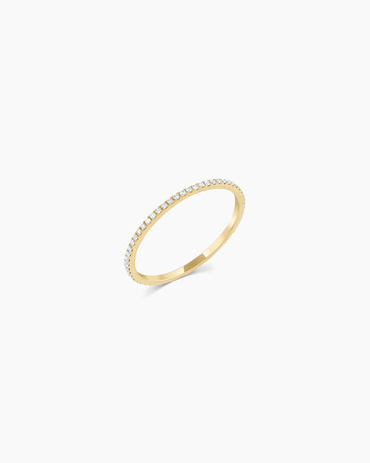 14K Diamond Bar Eternity Ring