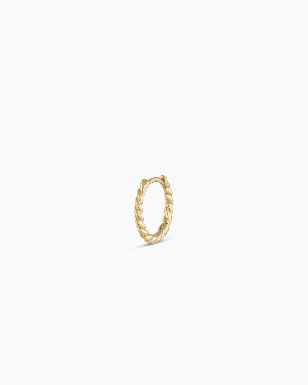 14K Gold Crew Single Huggie
