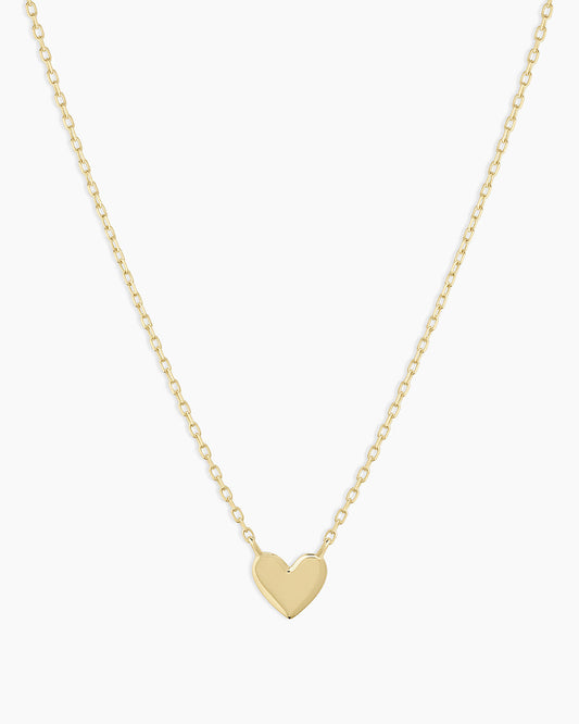 14K Gold Heart Mini Necklace