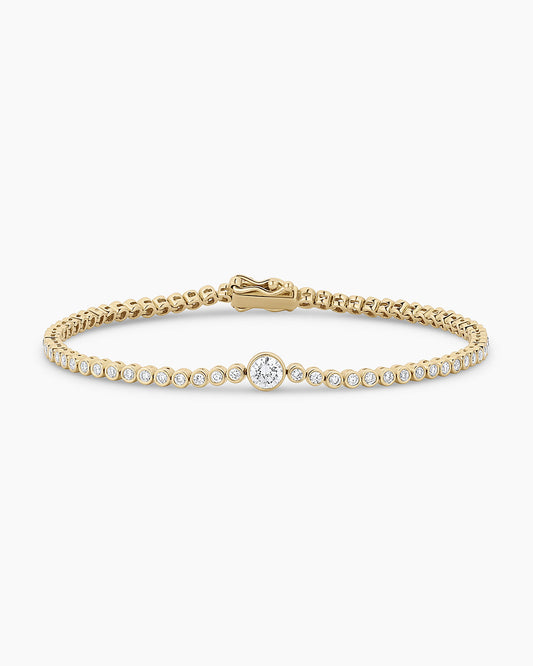 14K Lab Grown Diamond Circle Tennis Bracelet