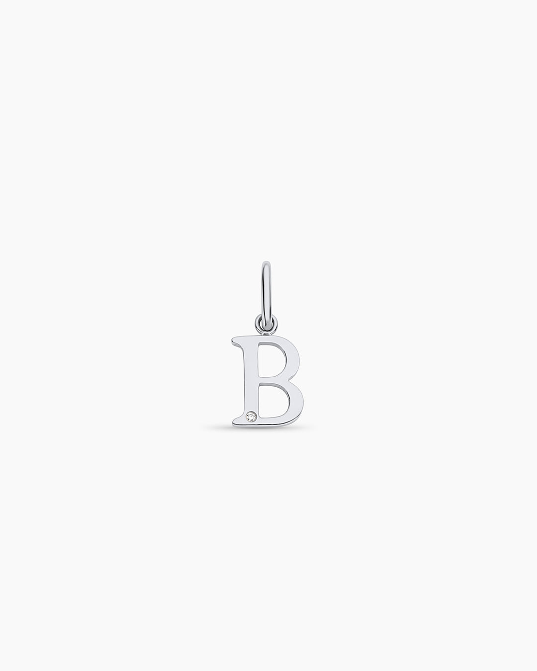 14K Diamond Vintage Alphabet Charm