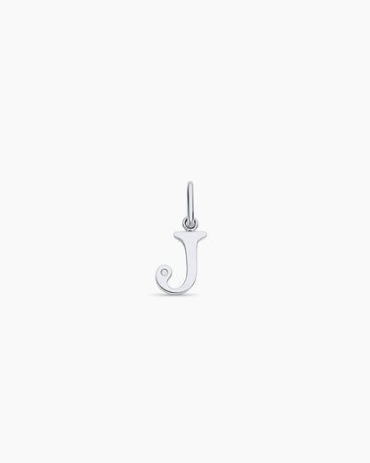 14K Diamond Vintage Alphabet Charm