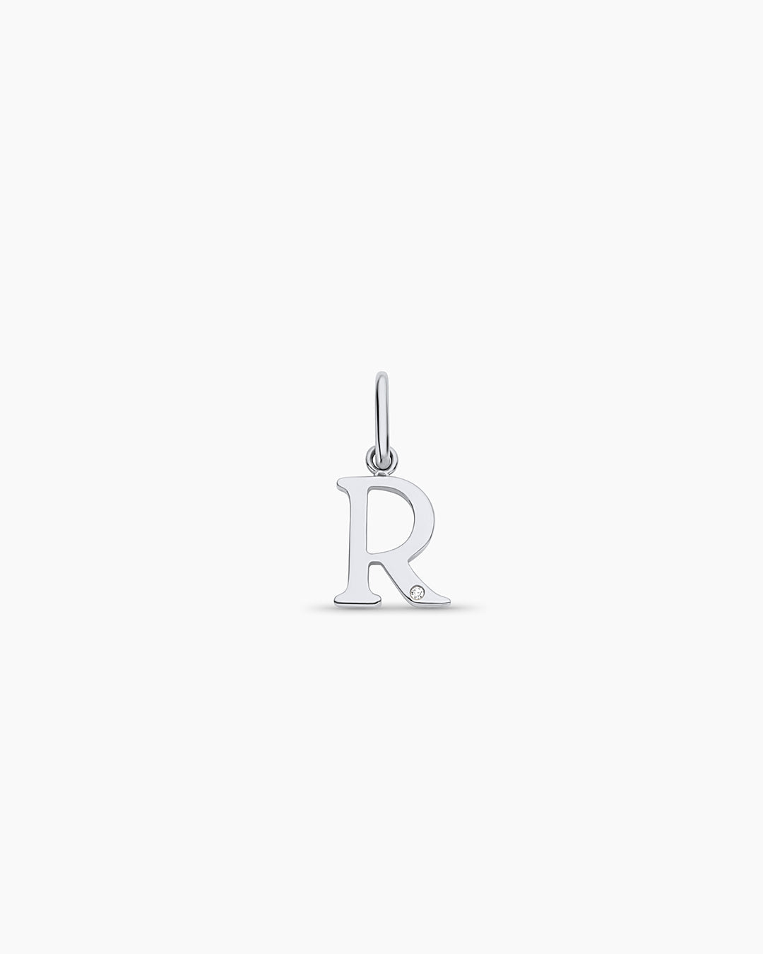 14K Diamond Vintage Alphabet Charm