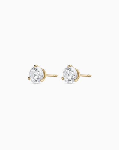 14K Lab Grown Diamond Solitaire Studs