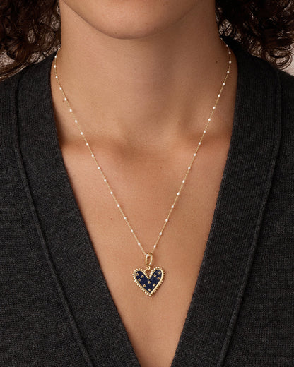 Vintage Heart Star Parker Charm