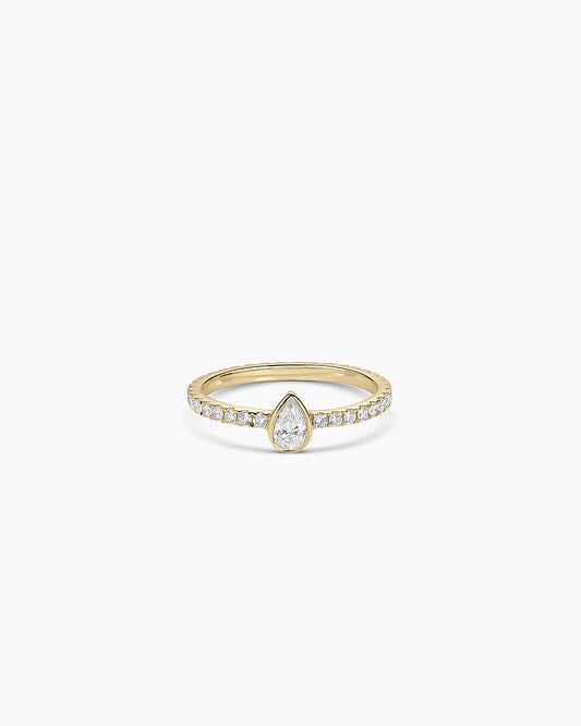 14K Lab Grown Diamond Pear Eternity Ring