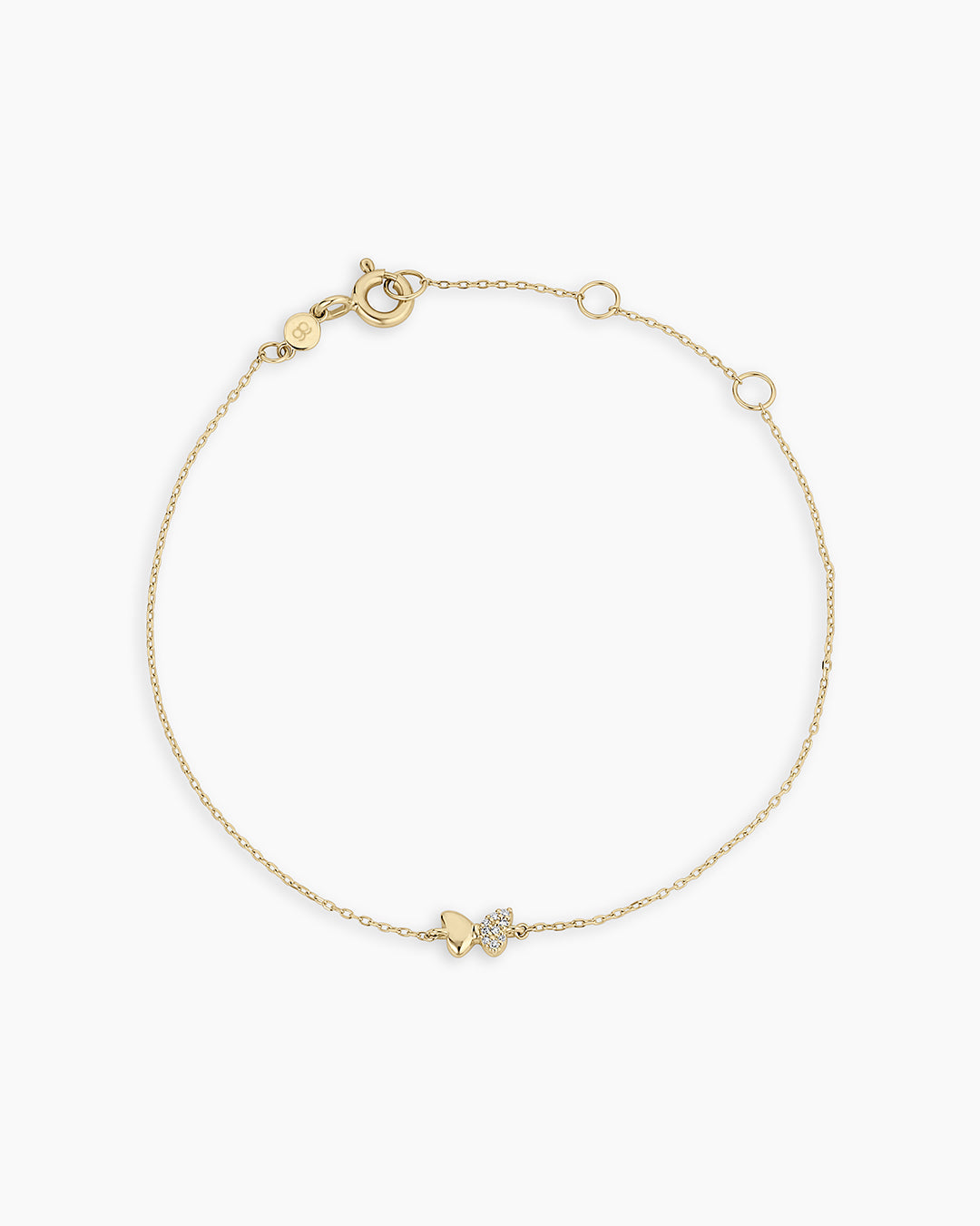 14K Diamond Bond Butterfly Bracelet