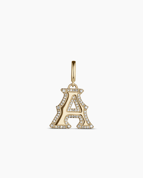 14K Diamond Era Alphabet Charm