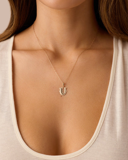 14K Diamond Era Alphabet Charm
