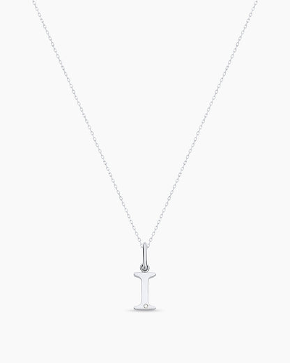 14K Diamond Vintage Alphabet Charm Necklace