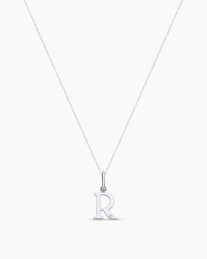 14K Diamond Vintage Alphabet Charm Necklace