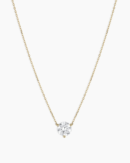 14K Lab Grown Diamond Solitaire Necklace