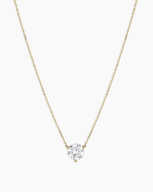 14K Lab Grown Diamond Solitaire Necklace