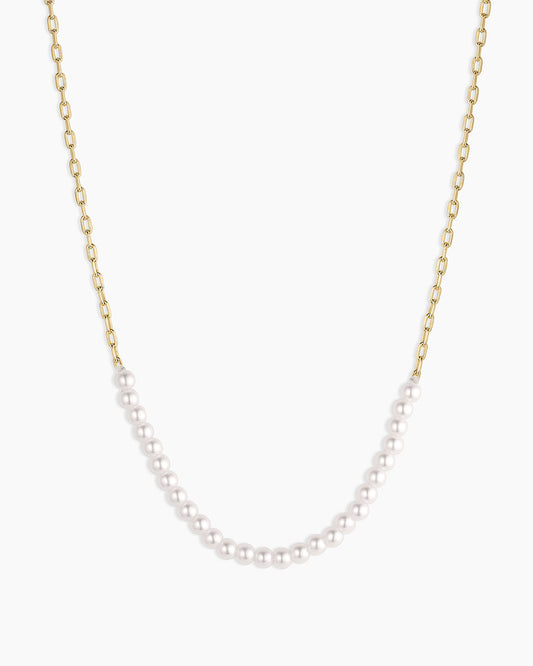 Finley Pearl Row Necklace