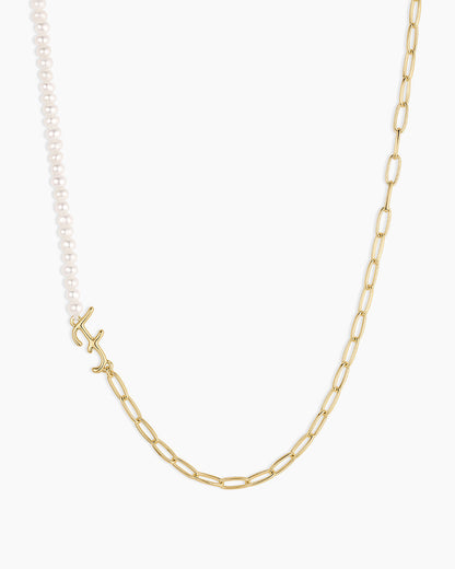 Lou Pearl Alphabet Necklace