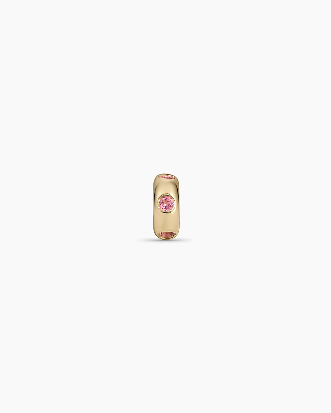 14K Gold Birthstone Halo Charm