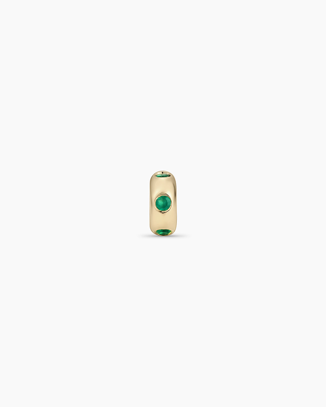14K Gold Birthstone Halo Charm