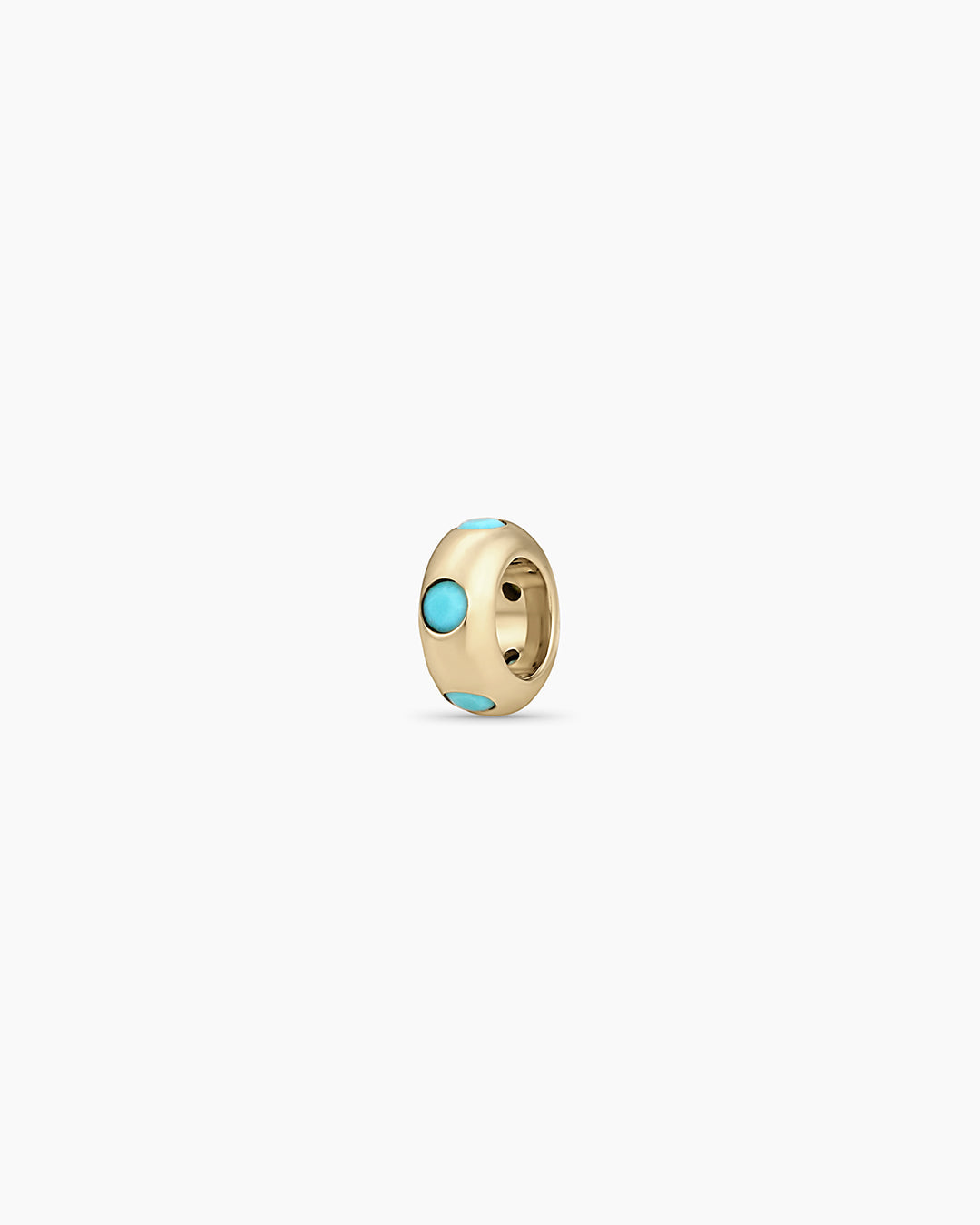 14K Gold Birthstone Halo Charm