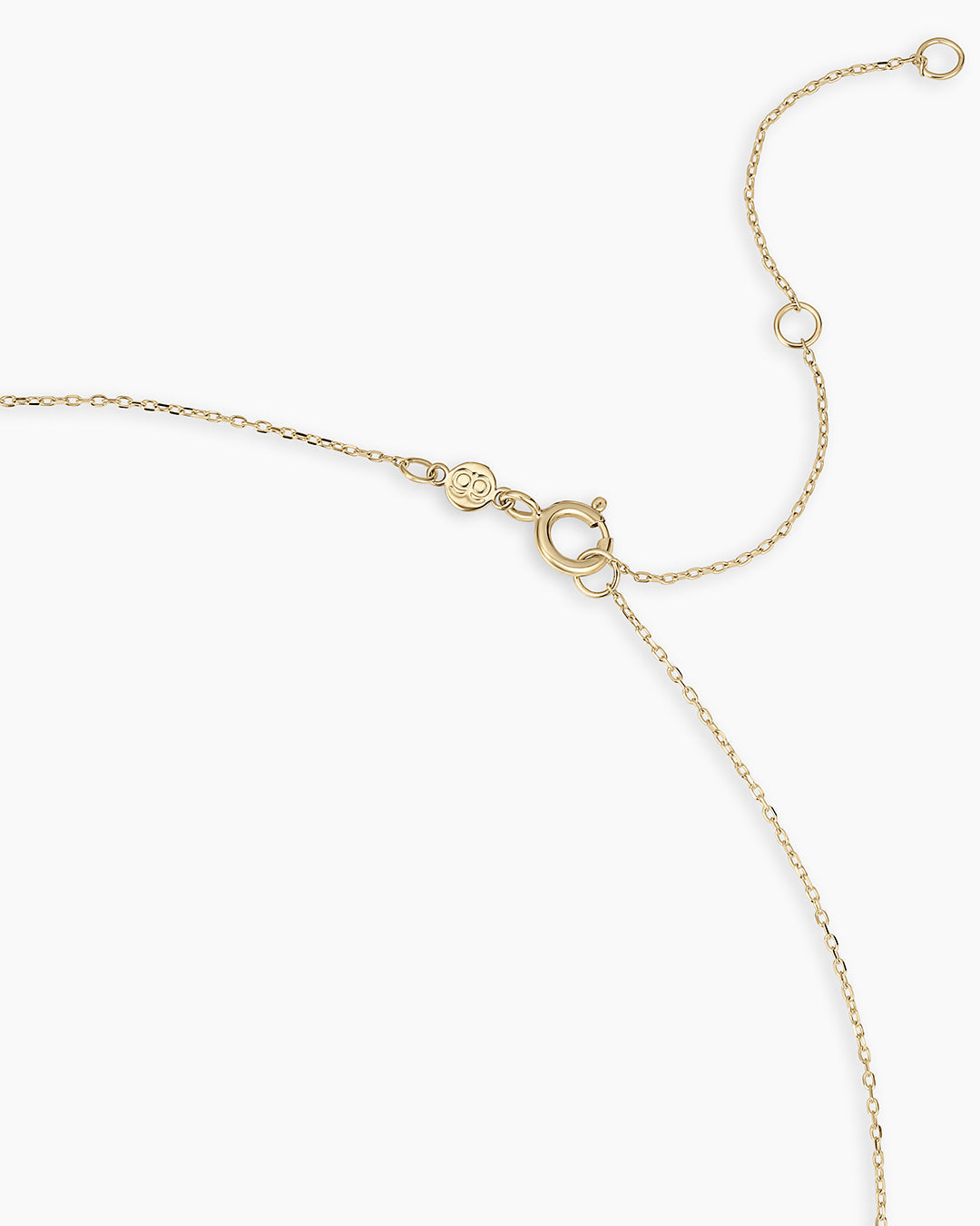 14K Gold Love Halo Charm Necklace