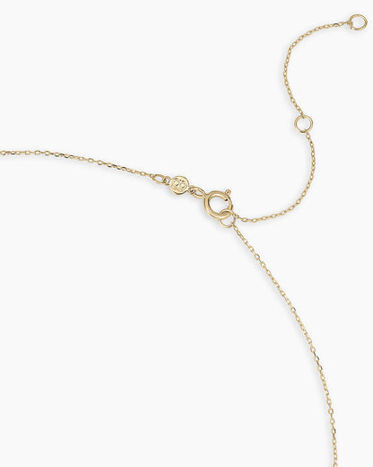 14K Classic Diamond Halo Charm Necklace