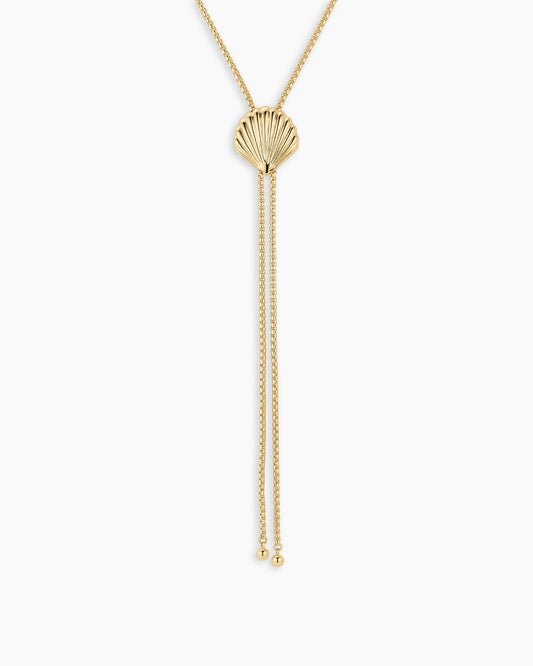 Scallop Bolo Necklace