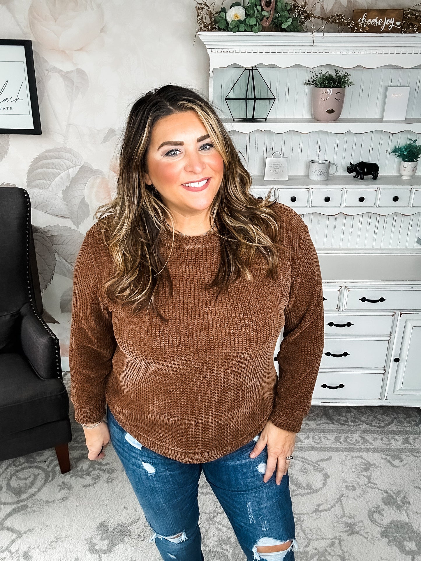 Moonlight Mixer Sweater - Brown