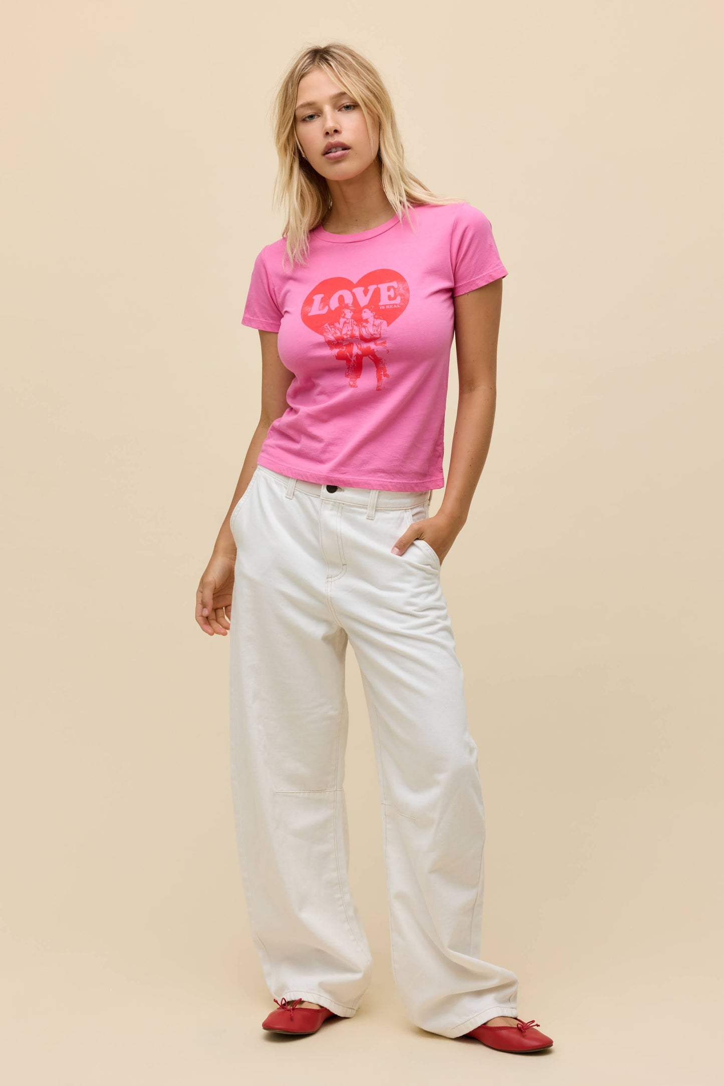 john lennon love is real headliner tee