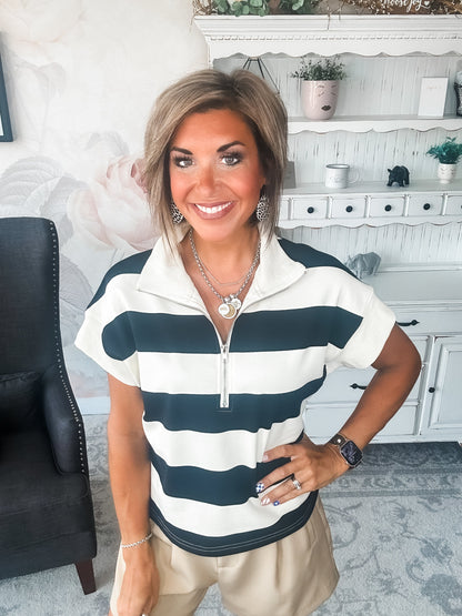 Hope Floats Quarter Zip Sweater