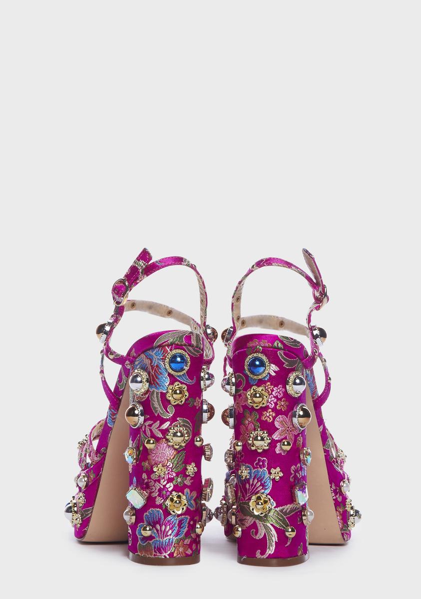 Annie Embellished Platform Heels