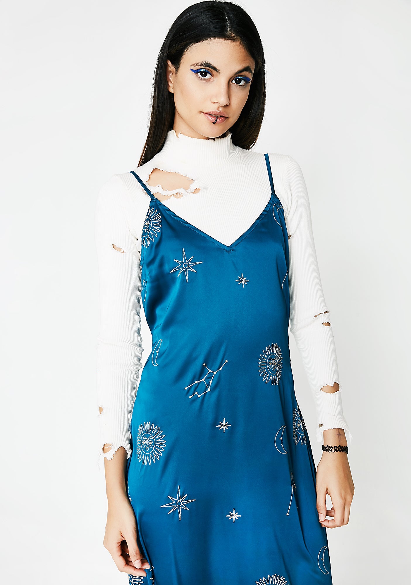Among The Stars Slip Dress