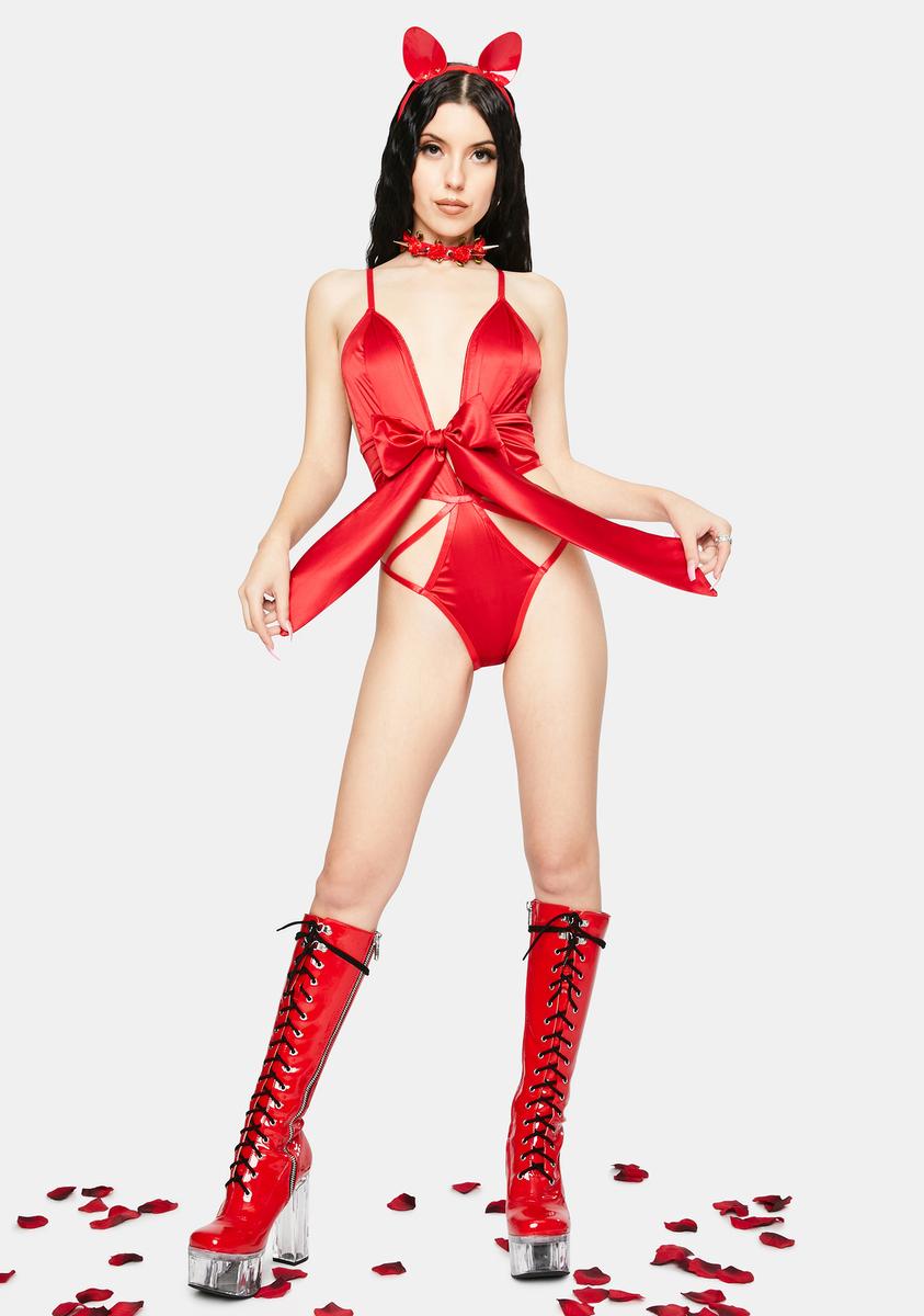 Ambra Plunging Teddy With Heart Charm