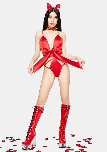 Ambra Plunging Teddy With Heart Charm