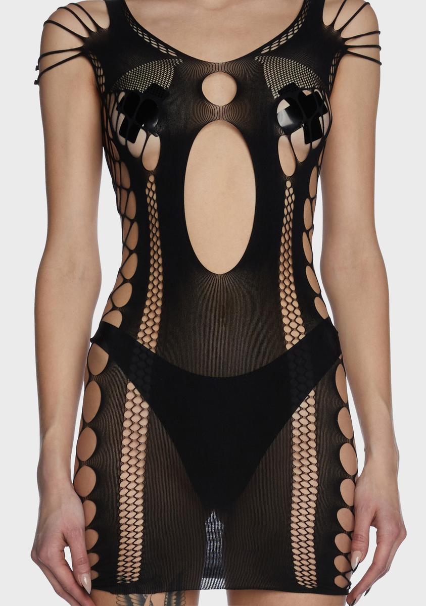 Anything Goes Fishnet Dress