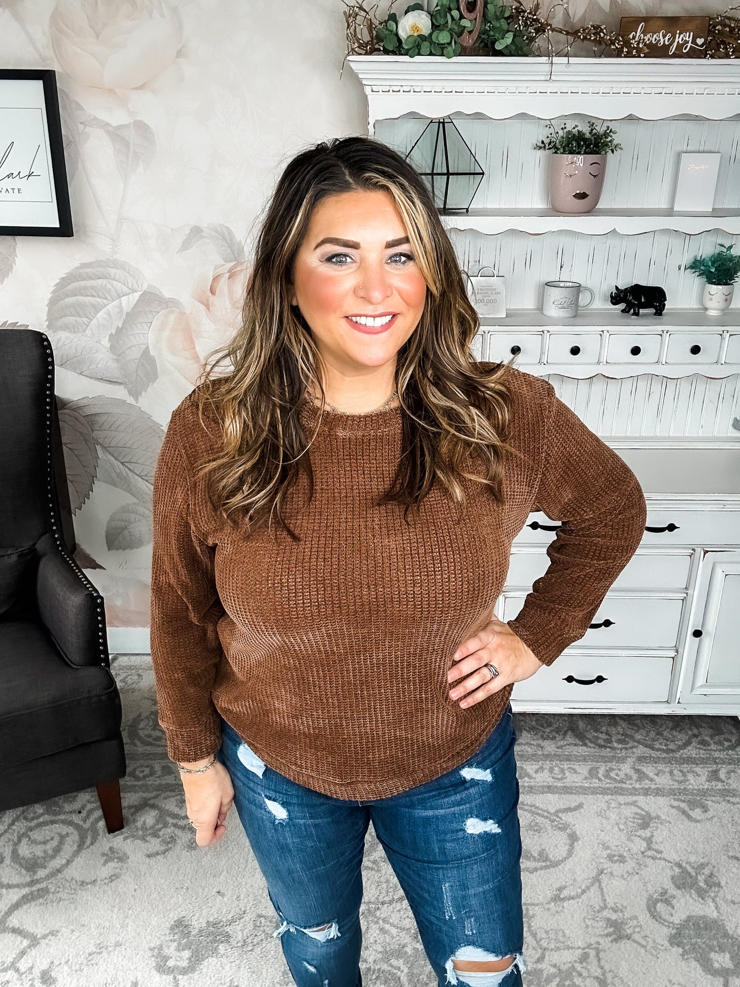 Moonlight Mixer Sweater - Brown