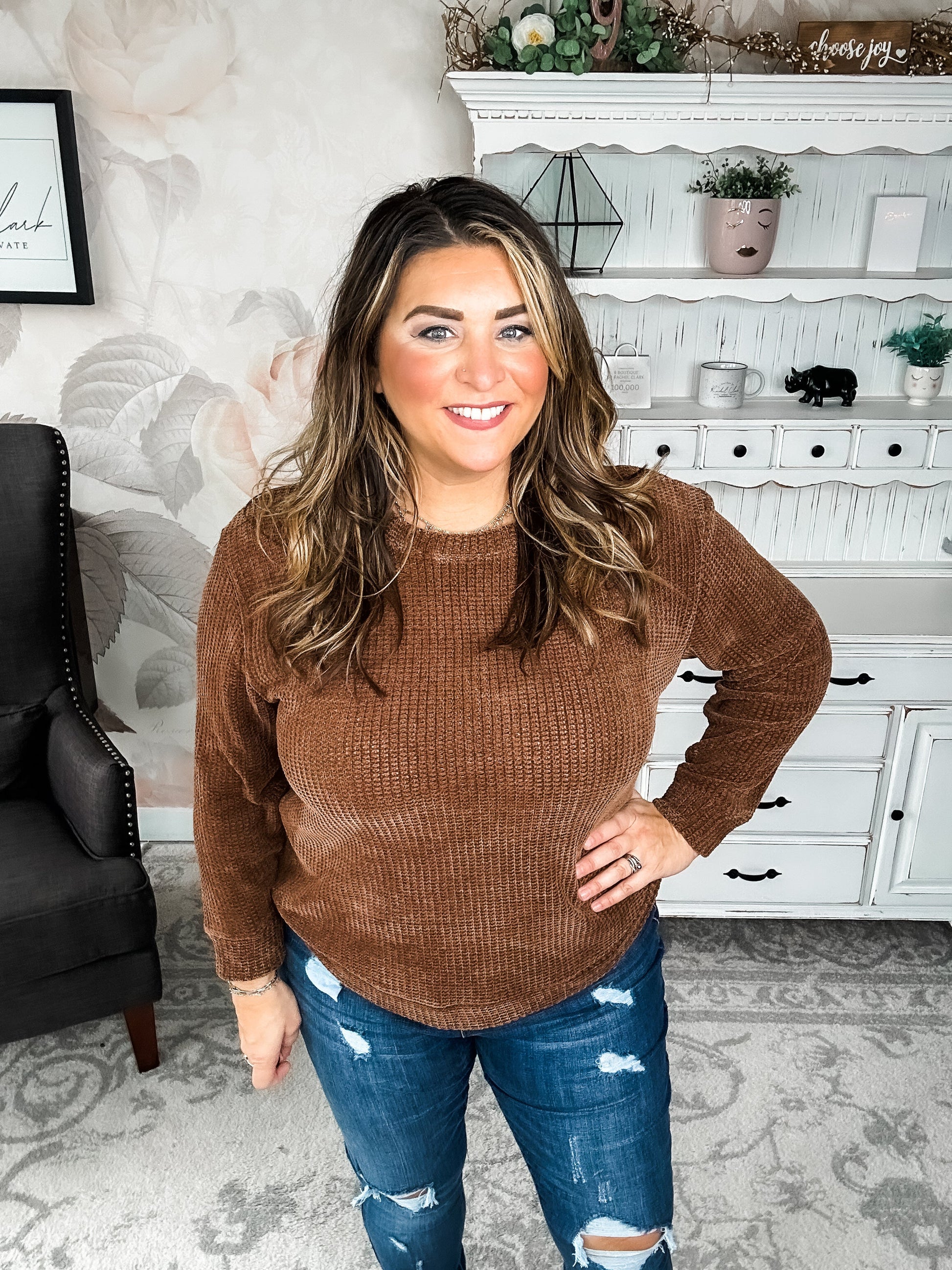Moonlight Mixer Sweater - Brown