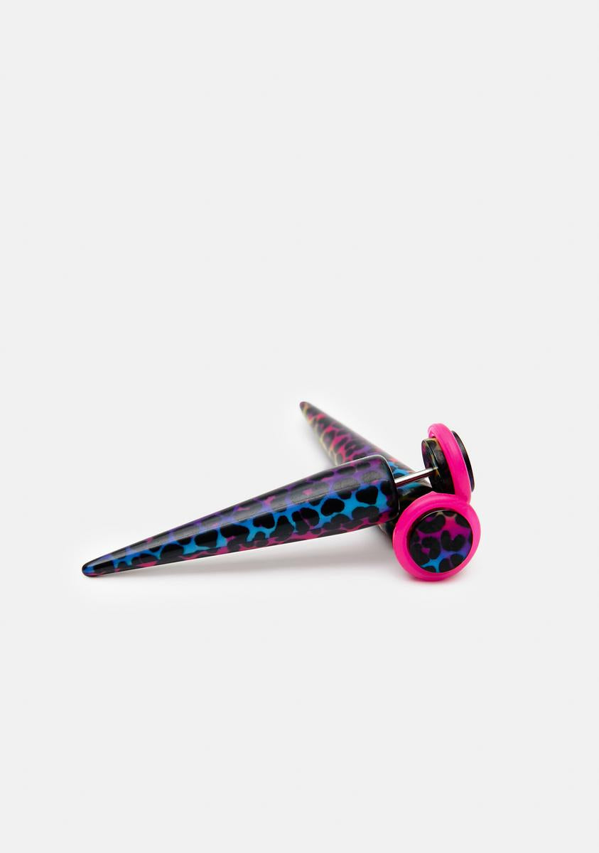Animal Action Pointed Stud Earrings
